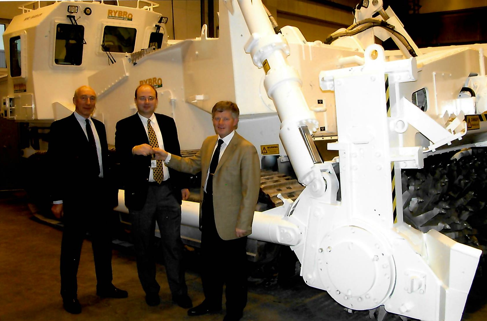 Handover of Mine Guzzler at Bofors in 2005.